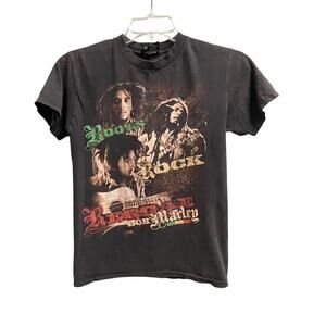 Vintage Bob Marley Shirt Size Small Roots Rock Reggae Zion Short Sleeve Black
